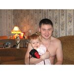 Папа с дочкой Аделиной